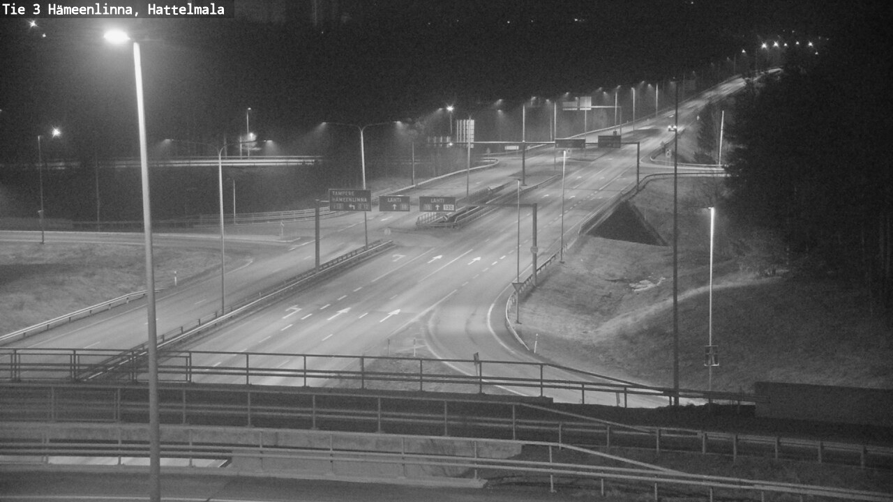 Weather Camera Image Road 3 Hämeenlinna, Hattelmala, Hämeenlinna, Kanta-Häme