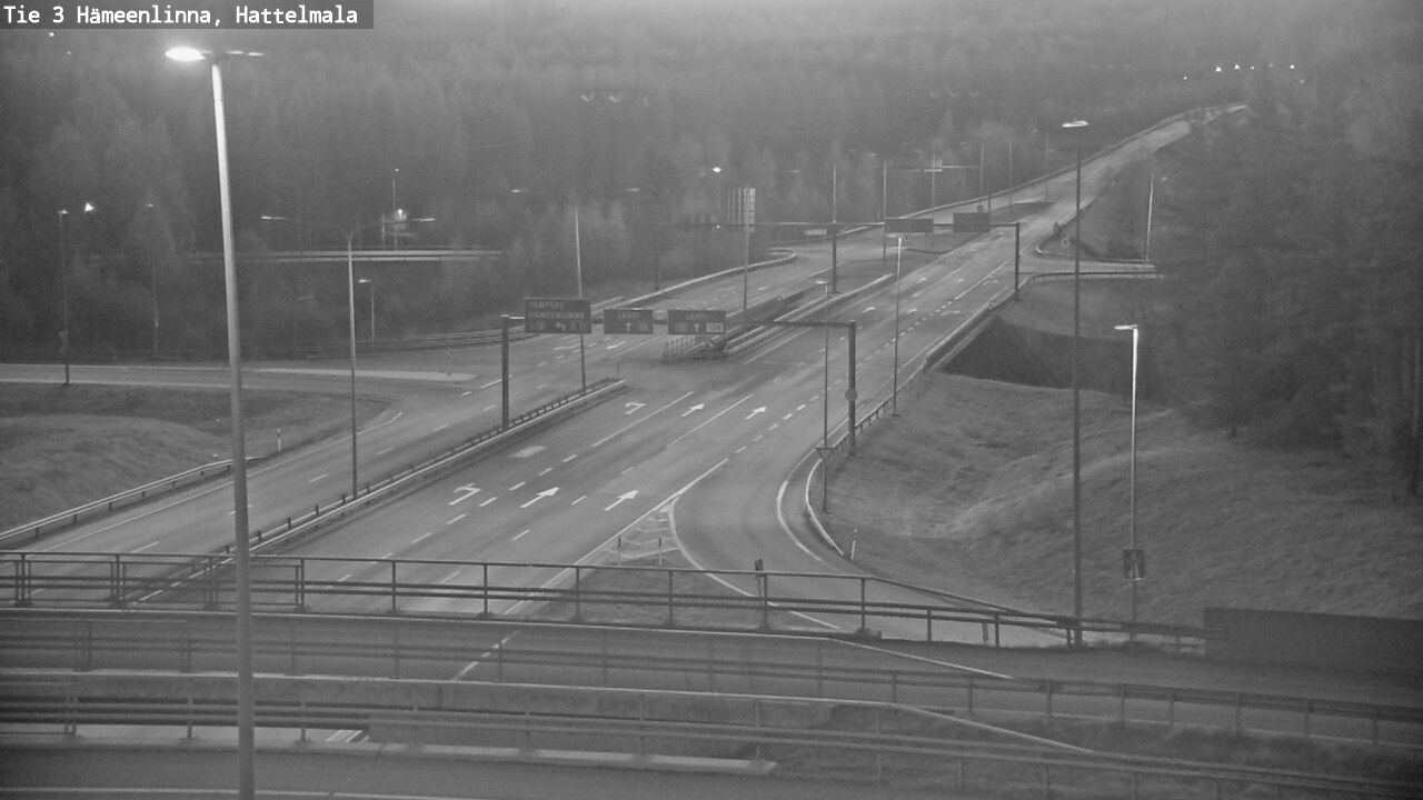Weather Camera Image Road 3 Hämeenlinna, Hattelmala, Hämeenlinna, Kanta-Häme