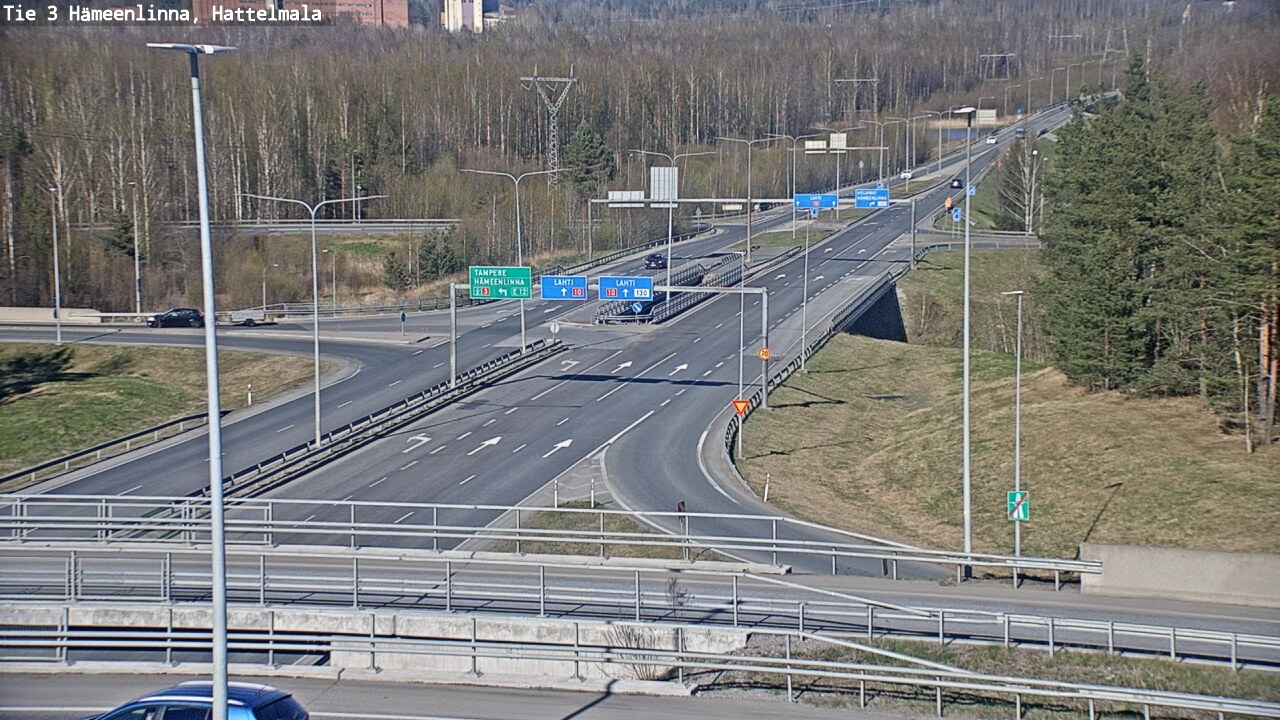 Weather Camera Image Road 3 Hämeenlinna, Hattelmala, Hämeenlinna, Kanta-Häme