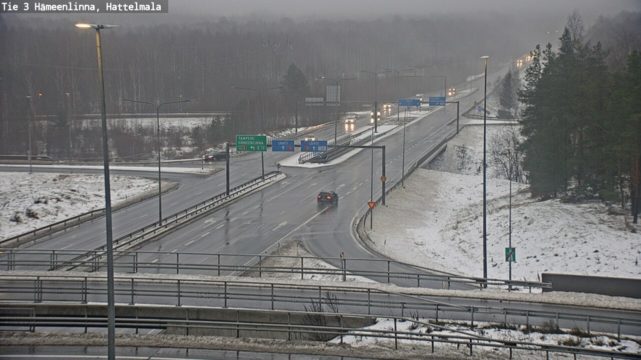 Weather Camera Image Road 3 Hämeenlinna, Hattelmala, Hämeenlinna, Kanta-Häme
