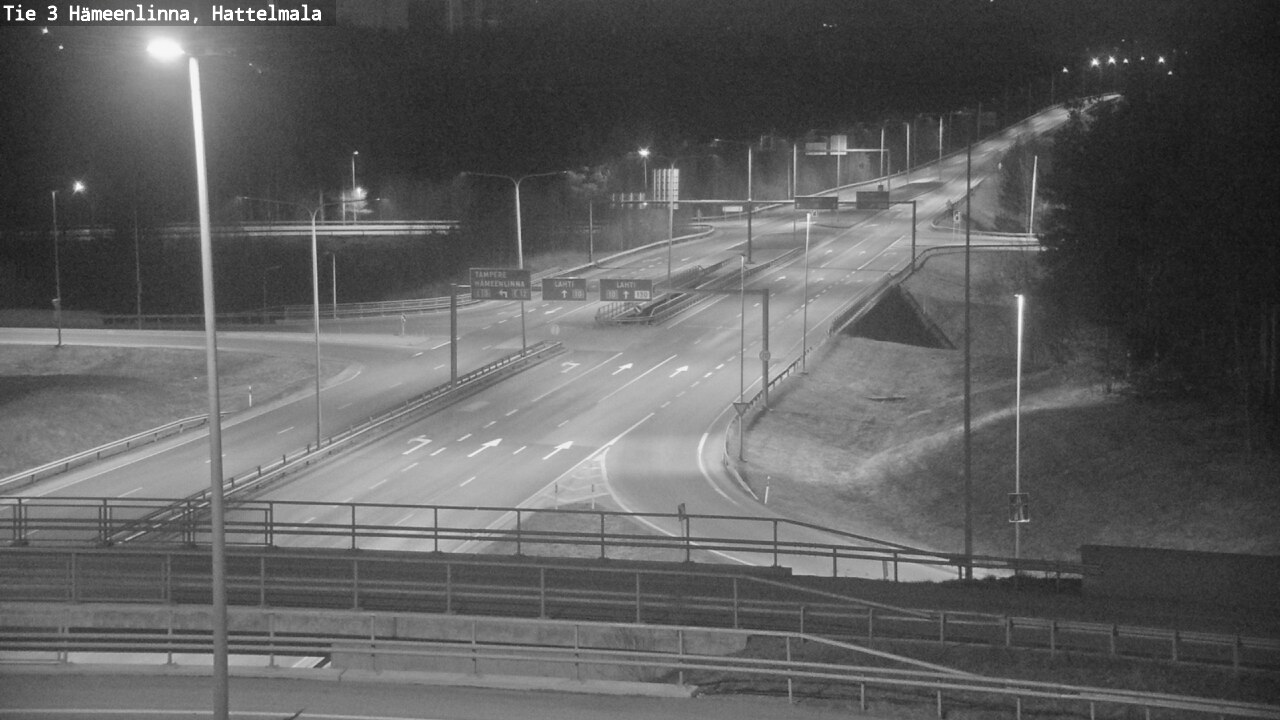 Weather Camera Image Road 3 Hämeenlinna, Hattelmala, Hämeenlinna, Kanta-Häme