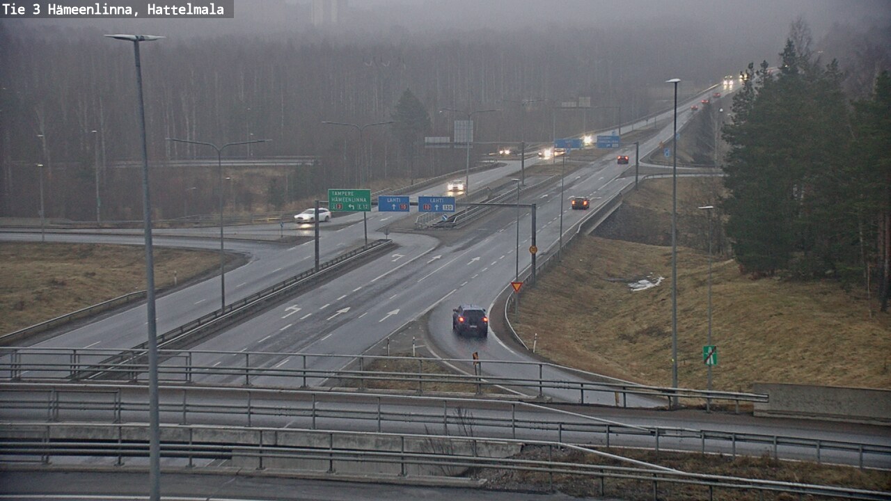 Weather Camera Image Road 3 Hämeenlinna, Hattelmala, Hämeenlinna, Kanta-Häme