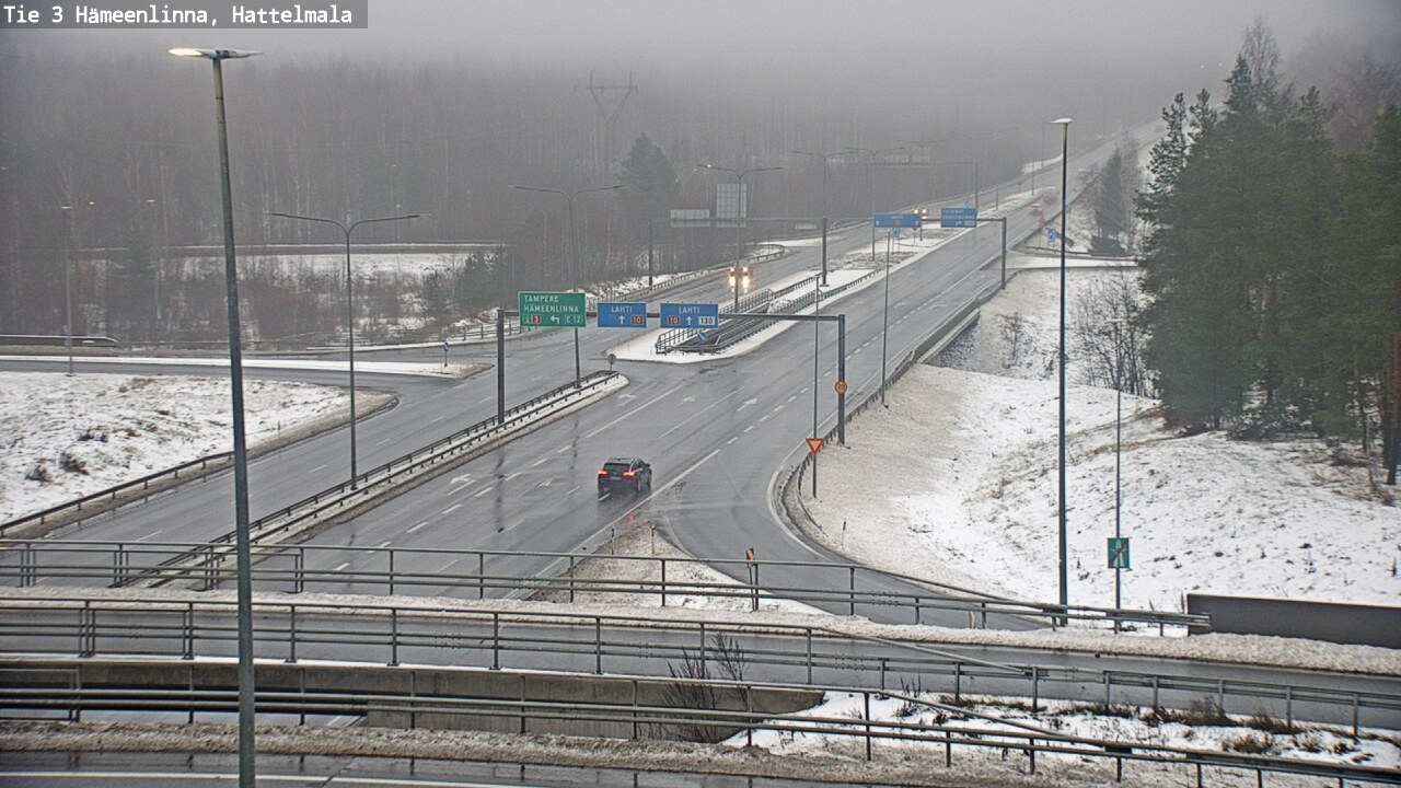 Weather Camera Image Road 3 Hämeenlinna, Hattelmala, Hämeenlinna, Kanta-Häme