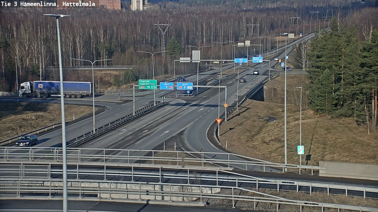 Weather Camera Image Road 3 Hämeenlinna, Hattelmala, Hämeenlinna, Kanta-Häme