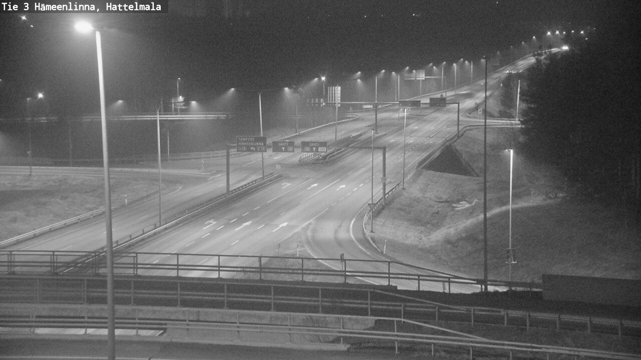 Weather Camera Image Road 3 Hämeenlinna, Hattelmala, Hämeenlinna, Kanta-Häme