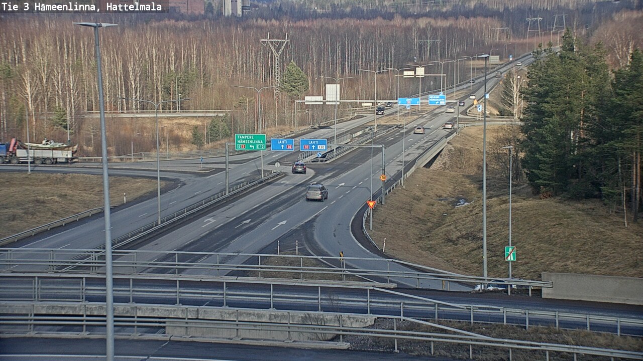 Weather Camera Image Road 3 Hämeenlinna, Hattelmala, Hämeenlinna, Kanta-Häme