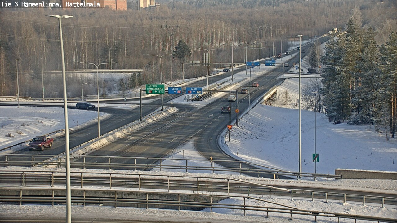 Weather Camera Image Road 3 Hämeenlinna, Hattelmala, Hämeenlinna, Kanta-Häme