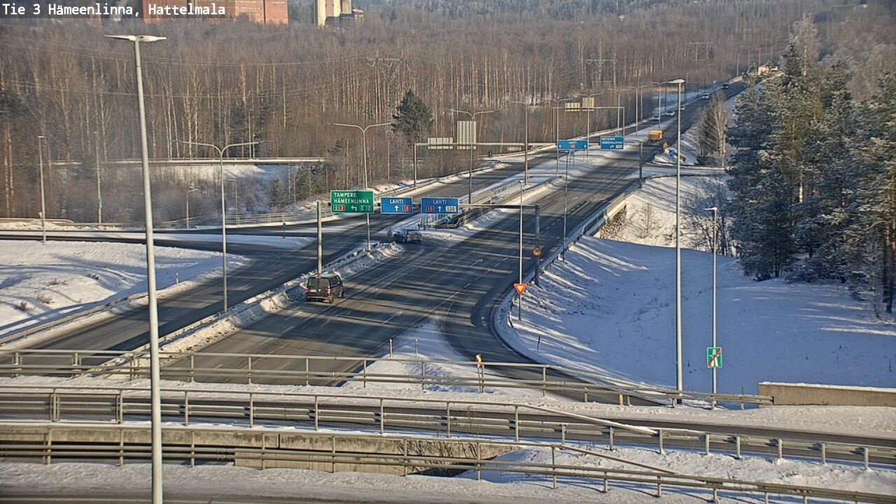 Weather Camera Image Road 3 Hämeenlinna, Hattelmala, Hämeenlinna, Kanta-Häme