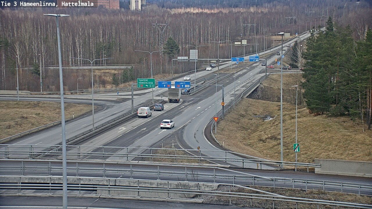 Weather Camera Image Road 3 Hämeenlinna, Hattelmala, Hämeenlinna, Kanta-Häme