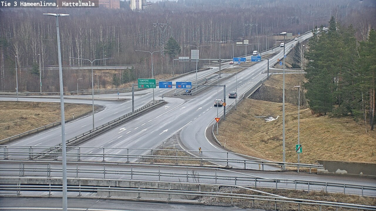 Weather Camera Image Road 3 Hämeenlinna, Hattelmala, Hämeenlinna, Kanta-Häme
