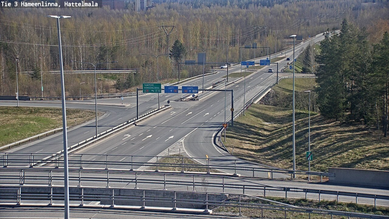 Weather Camera Image Road 3 Hämeenlinna, Hattelmala, Hämeenlinna, Kanta-Häme