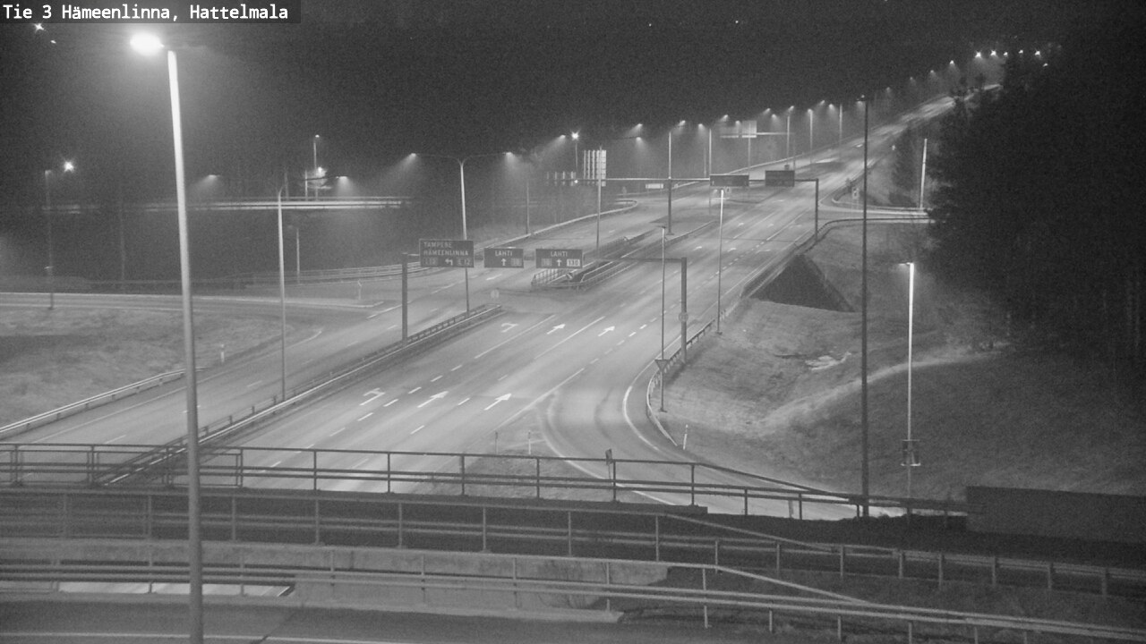 Weather Camera Image Road 3 Hämeenlinna, Hattelmala, Hämeenlinna, Kanta-Häme