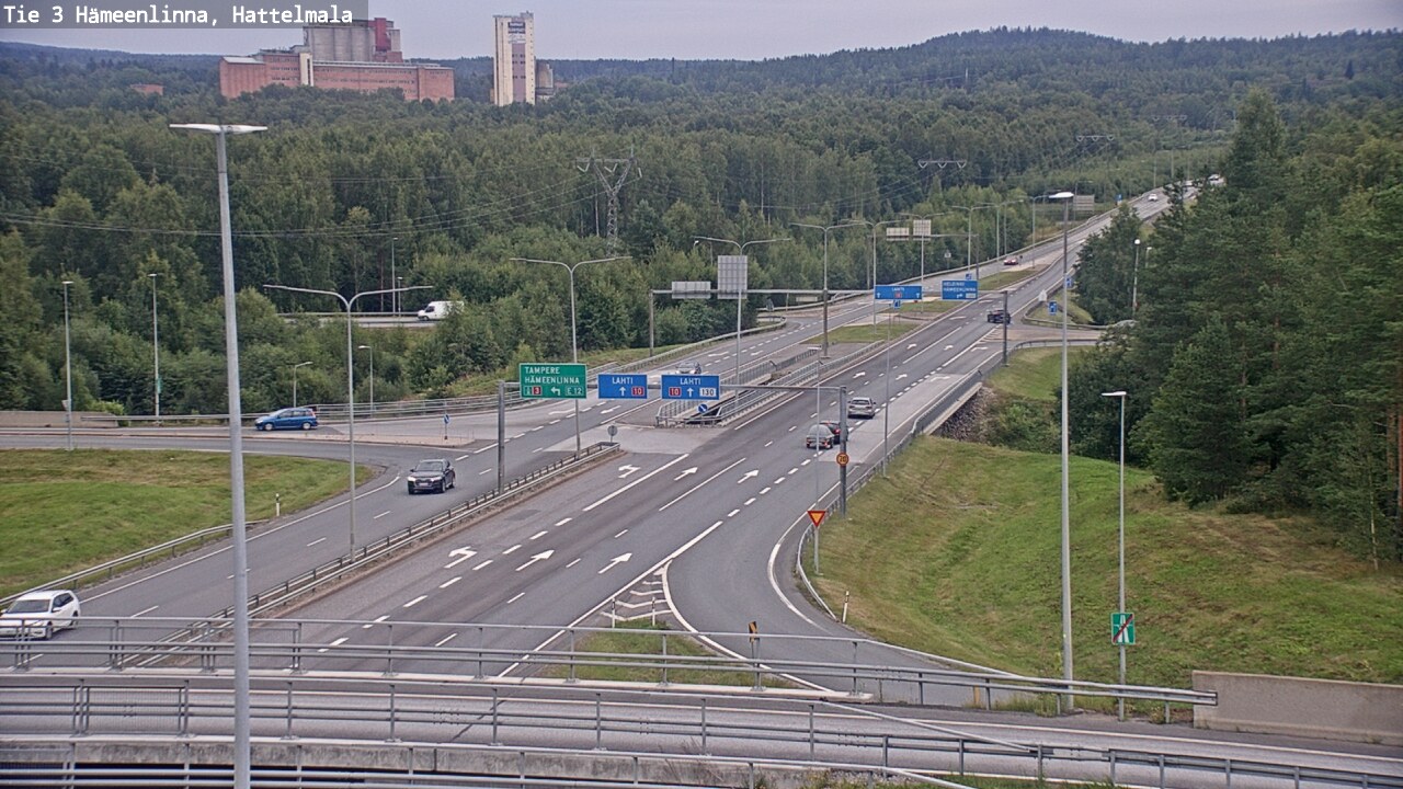Weather Camera Image Road 3 Hämeenlinna, Hattelmala, Hämeenlinna, Kanta-Häme
