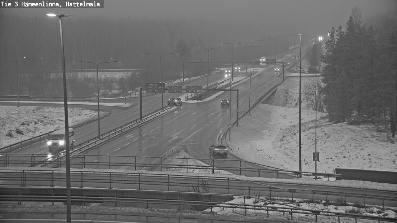 Weather Camera Image Road 3 Hämeenlinna, Hattelmala, Hämeenlinna, Kanta-Häme