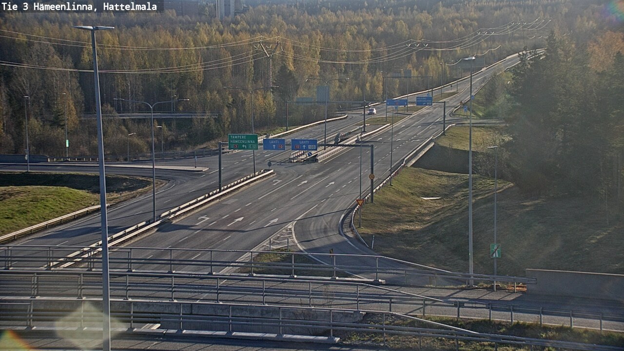 Weather Camera Image Road 3 Hämeenlinna, Hattelmala, Hämeenlinna, Kanta-Häme