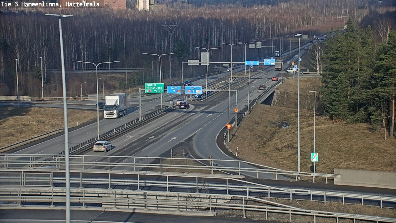 Weather Camera Image Road 3 Hämeenlinna, Hattelmala, Hämeenlinna, Kanta-Häme
