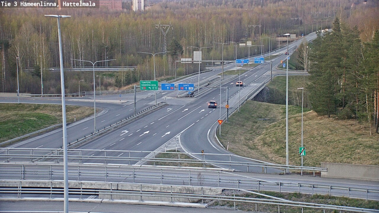 Weather Camera Image Road 3 Hämeenlinna, Hattelmala, Hämeenlinna, Kanta-Häme