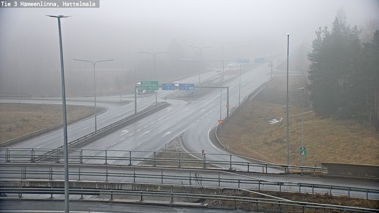 Weather Camera Image Road 3 Hämeenlinna, Hattelmala, Hämeenlinna, Kanta-Häme