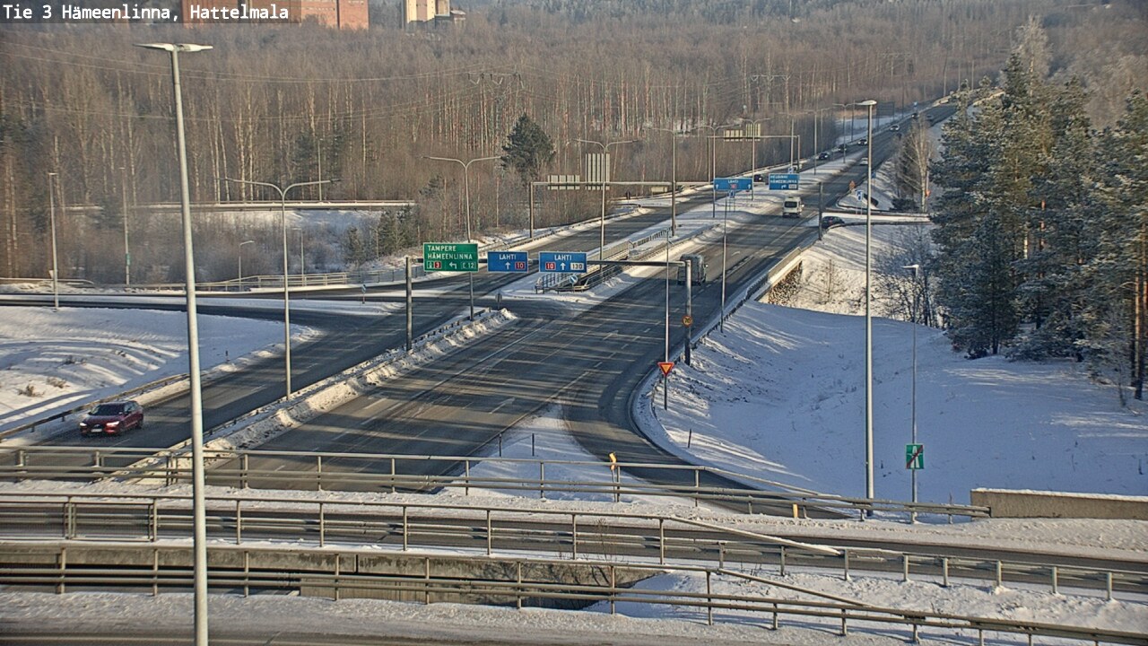 Weather Camera Image Road 3 Hämeenlinna, Hattelmala, Hämeenlinna, Kanta-Häme