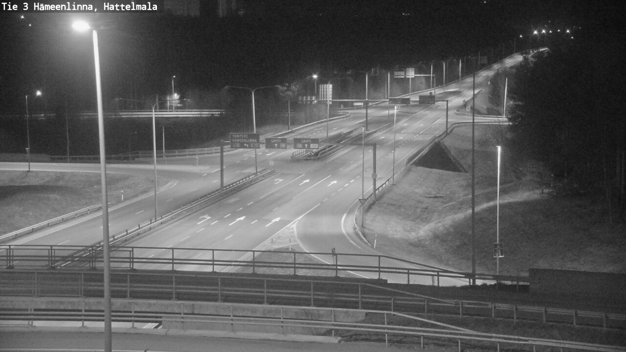 Weather Camera Image Road 3 Hämeenlinna, Hattelmala, Hämeenlinna, Kanta-Häme