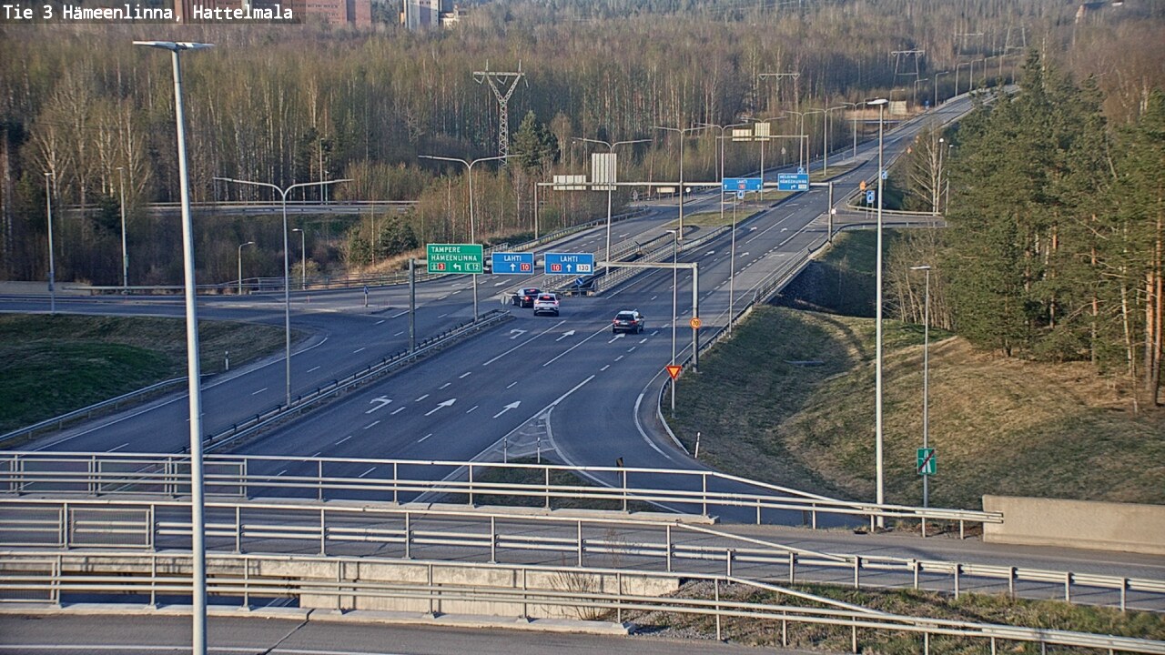 Weather Camera Image Road 3 Hämeenlinna, Hattelmala, Hämeenlinna, Kanta-Häme