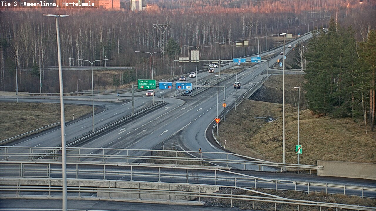 Weather Camera Image Road 3 Hämeenlinna, Hattelmala, Hämeenlinna, Kanta-Häme