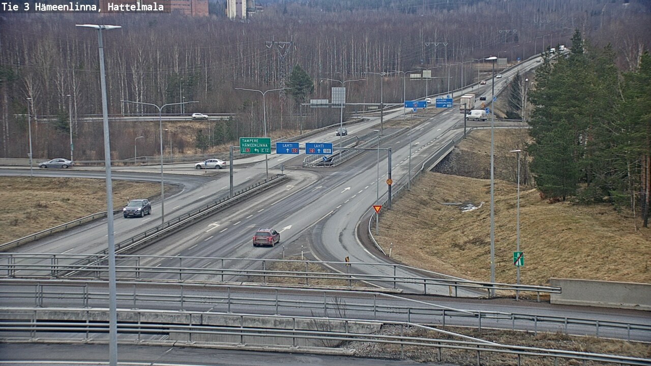 Weather Camera Image Road 3 Hämeenlinna, Hattelmala, Hämeenlinna, Kanta-Häme