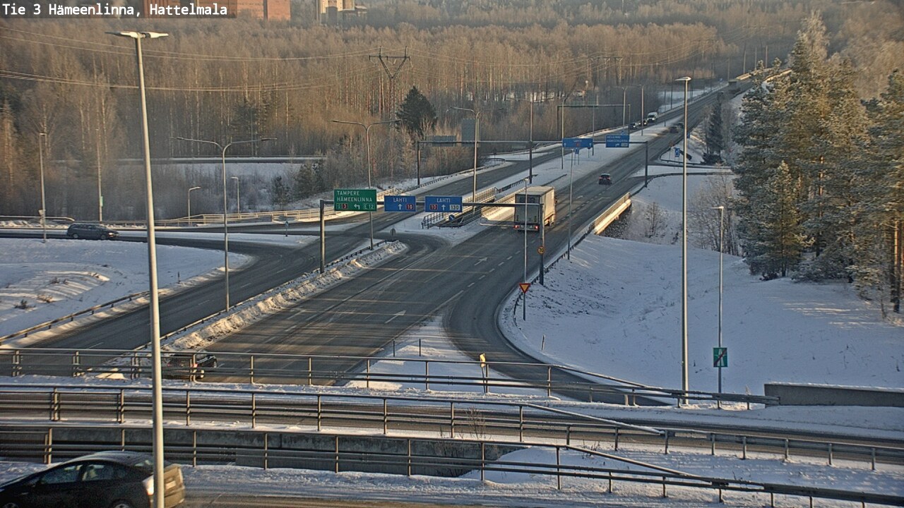 Weather Camera Image Road 3 Hämeenlinna, Hattelmala, Hämeenlinna, Kanta-Häme