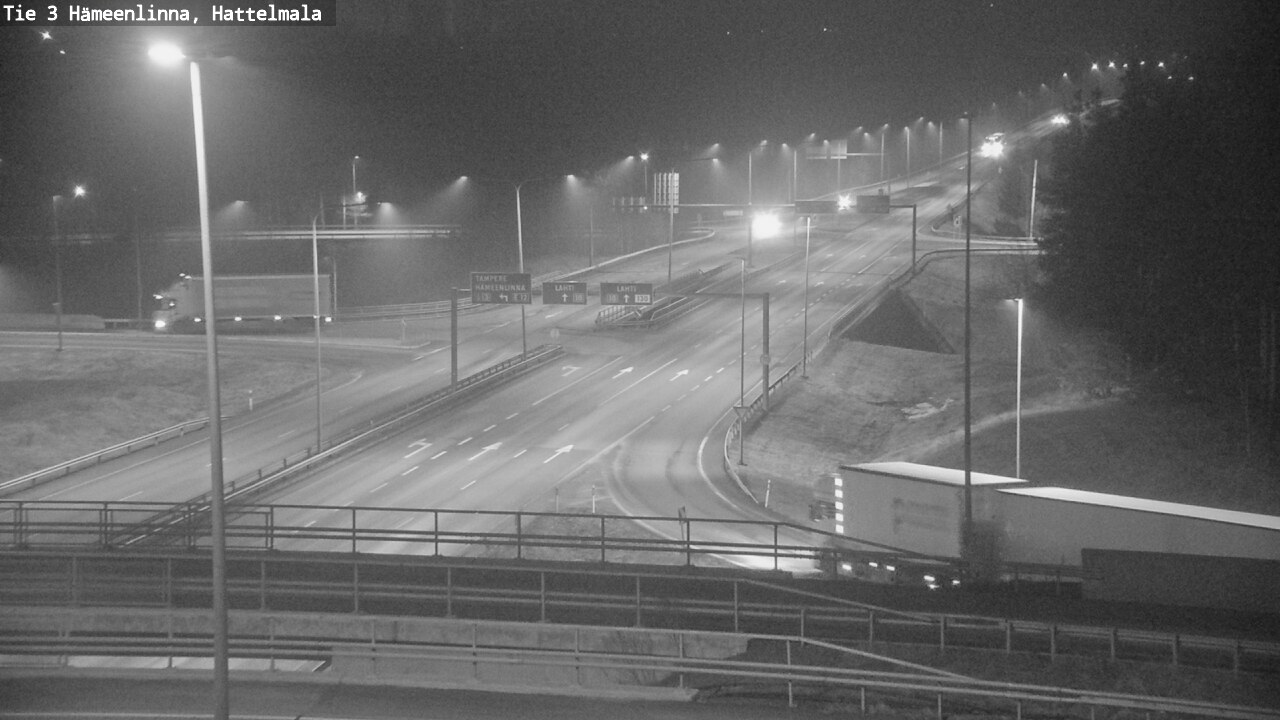 Weather Camera Image Road 3 Hämeenlinna, Hattelmala, Hämeenlinna, Kanta-Häme