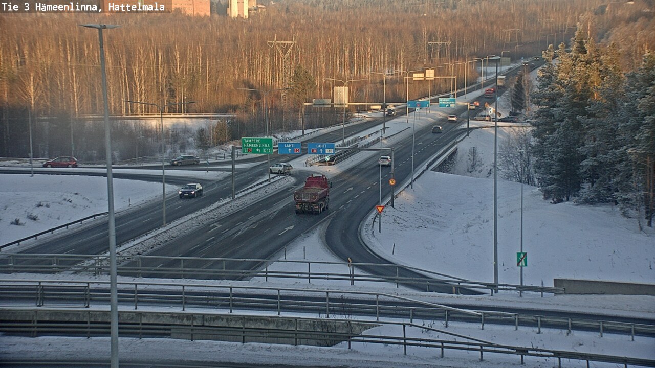 Weather Camera Image Väg 3 Tavastehus, Hattelmala, Hämeenlinna, Kanta-Häme