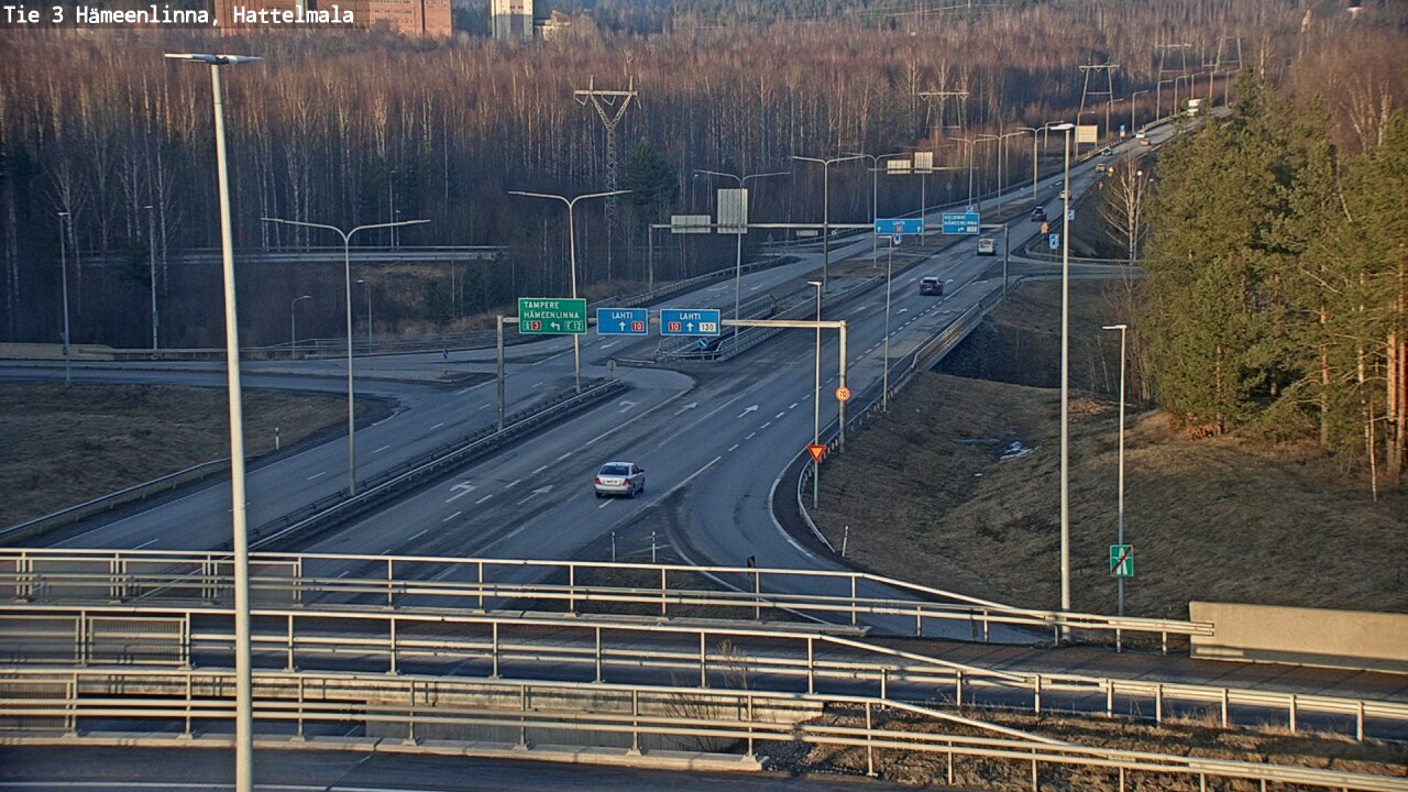 Weather Camera Image Road 3 Hämeenlinna, Hattelmala, Hämeenlinna, Kanta-Häme