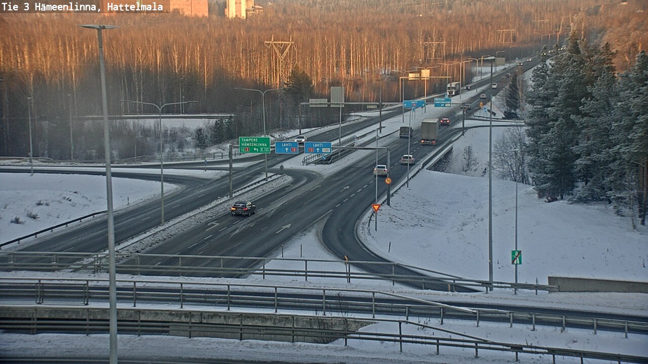 Weather Camera Image Väg 3 Tavastehus, Hattelmala, Hämeenlinna, Kanta-Häme