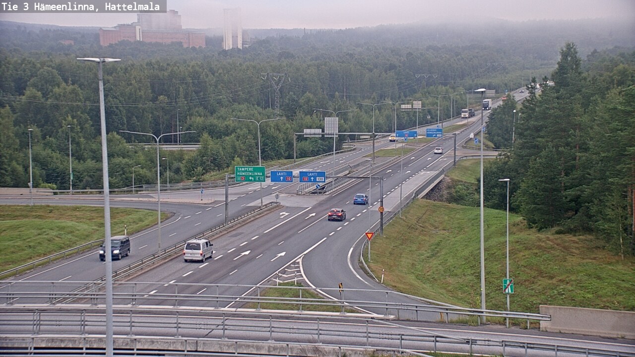 Weather Camera Image Road 3 Hämeenlinna, Hattelmala, Hämeenlinna, Kanta-Häme