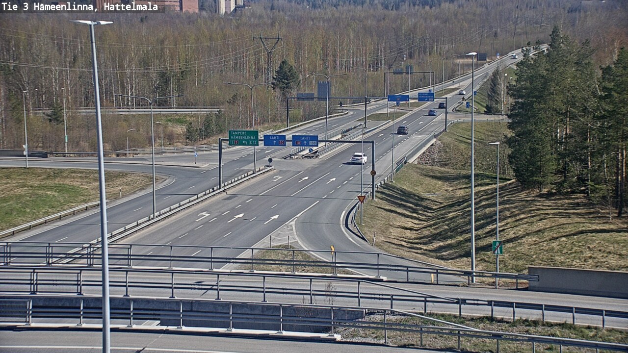 Weather Camera Image Road 3 Hämeenlinna, Hattelmala, Hämeenlinna, Kanta-Häme