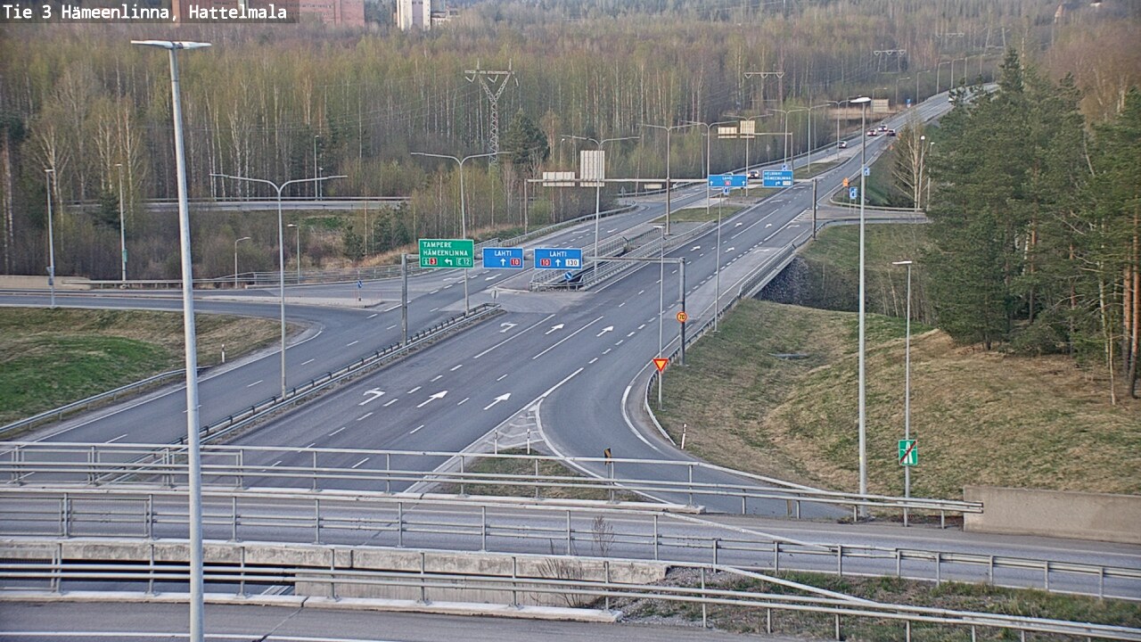 Weather Camera Image Road 3 Hämeenlinna, Hattelmala, Hämeenlinna, Kanta-Häme