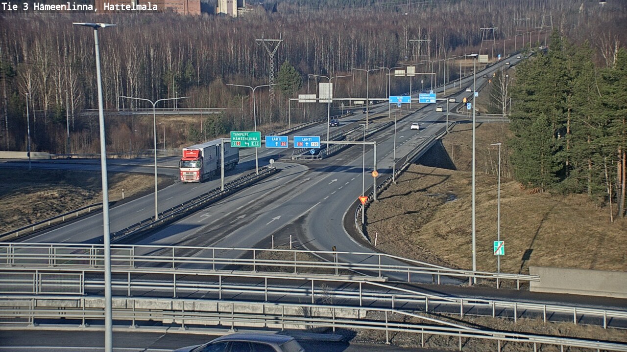 Weather Camera Image Road 3 Hämeenlinna, Hattelmala, Hämeenlinna, Kanta-Häme