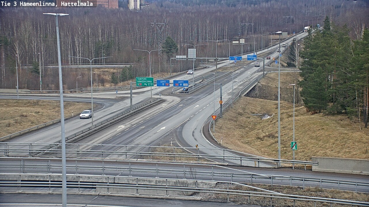 Weather Camera Image Road 3 Hämeenlinna, Hattelmala, Hämeenlinna, Kanta-Häme