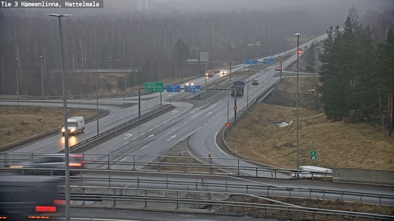 Weather Camera Image Road 3 Hämeenlinna, Hattelmala, Hämeenlinna, Kanta-Häme