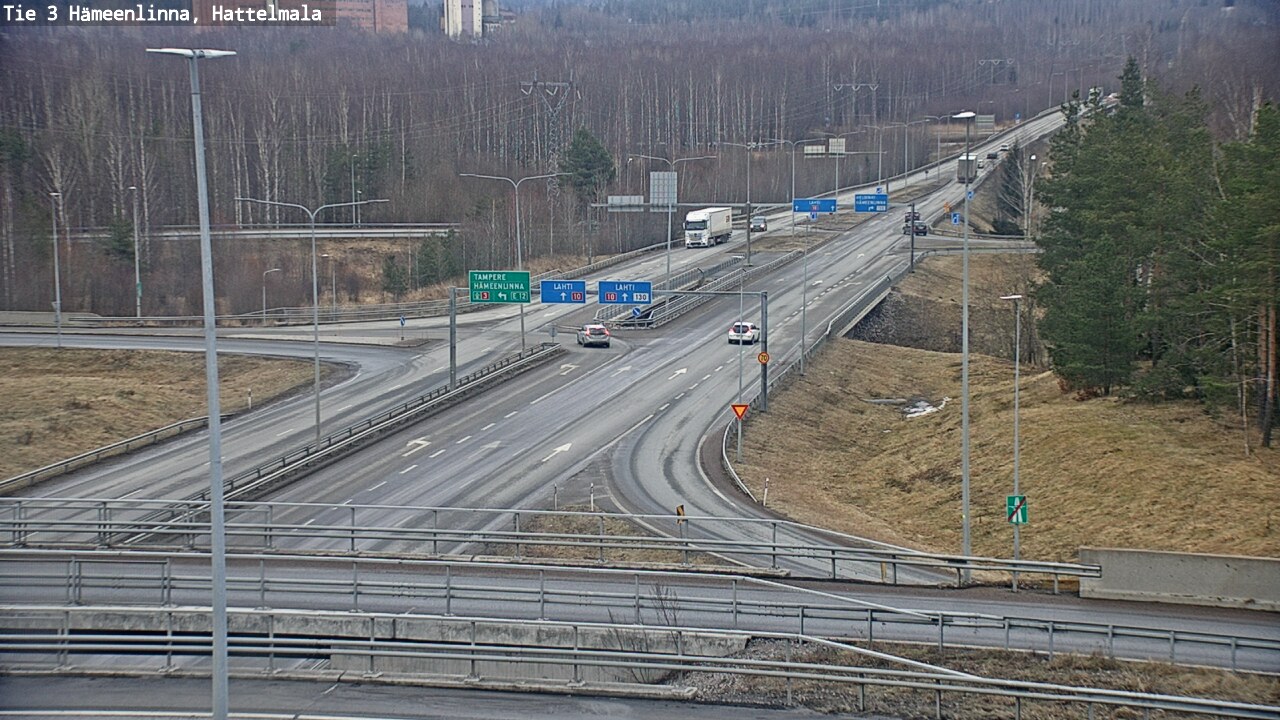 Weather Camera Image Road 3 Hämeenlinna, Hattelmala, Hämeenlinna, Kanta-Häme