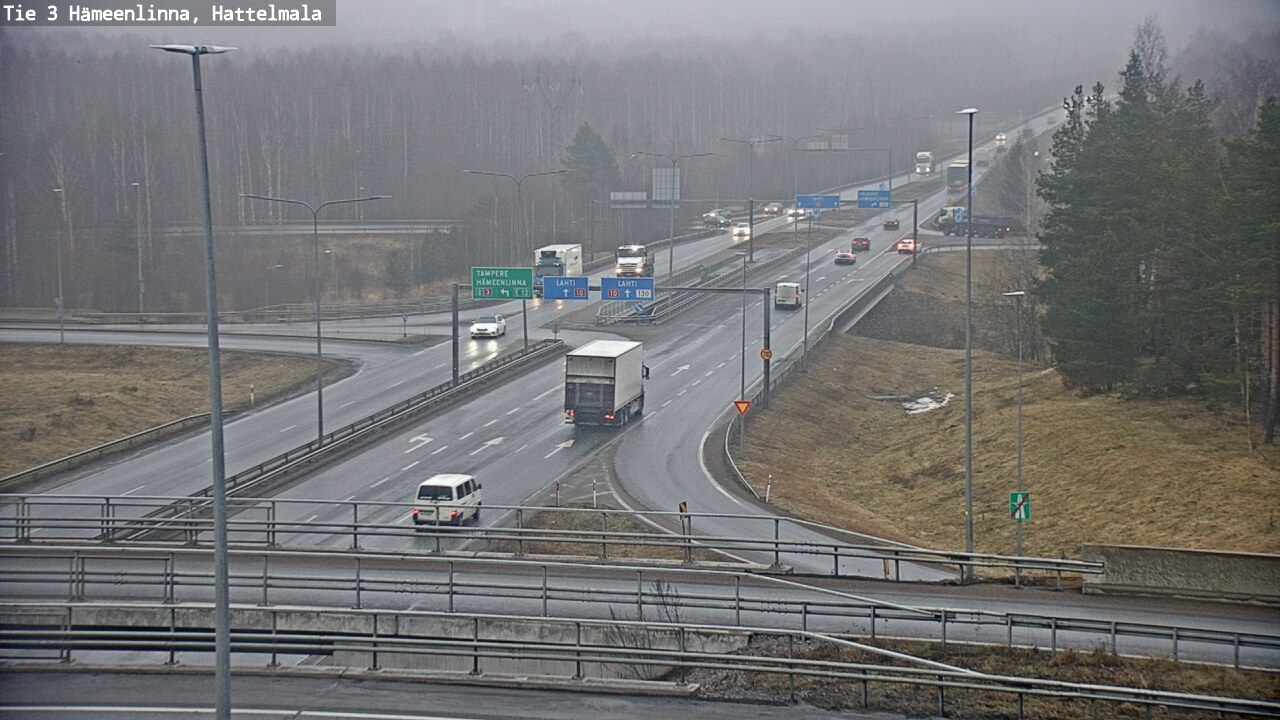 Weather Camera Image Road 3 Hämeenlinna, Hattelmala, Hämeenlinna, Kanta-Häme