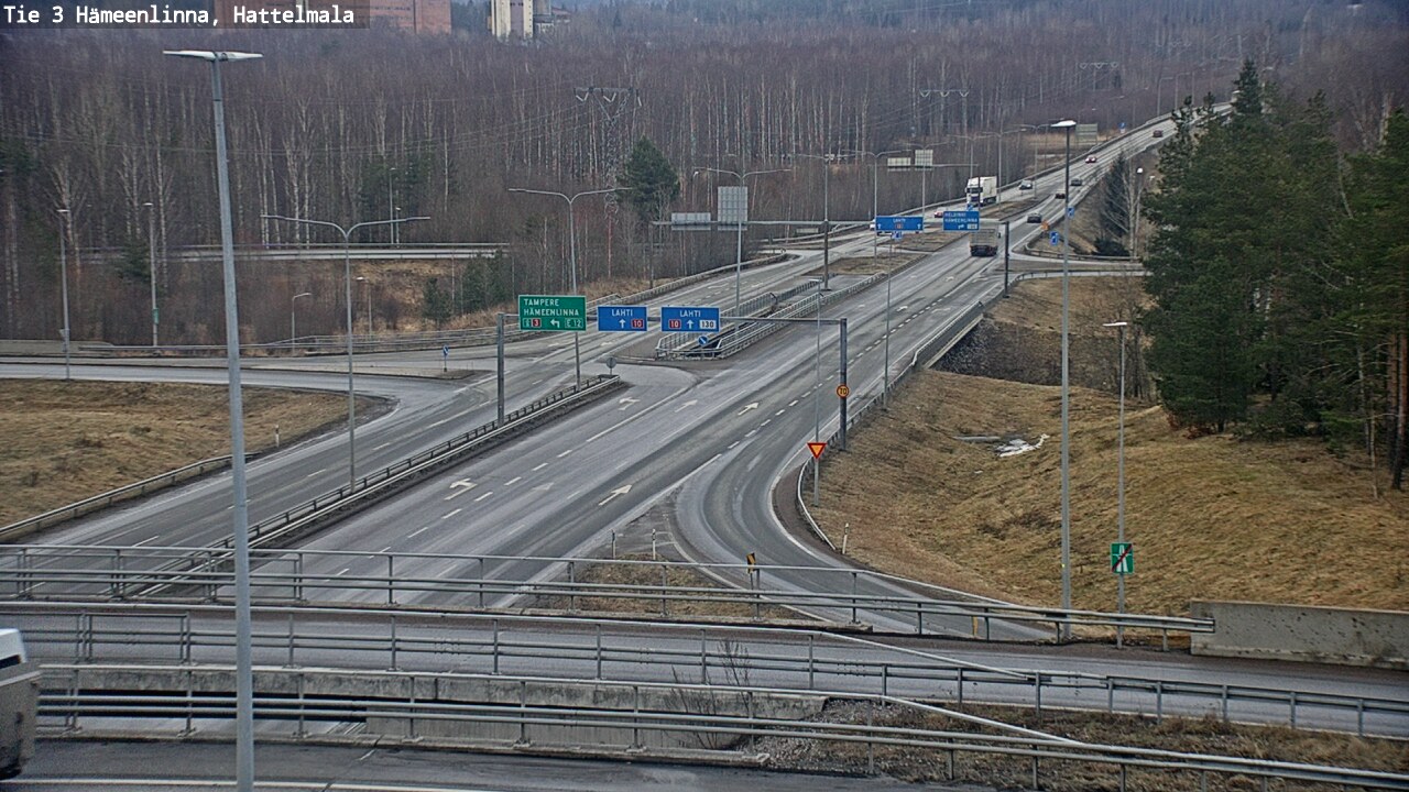 Weather Camera Image Road 3 Hämeenlinna, Hattelmala, Hämeenlinna, Kanta-Häme