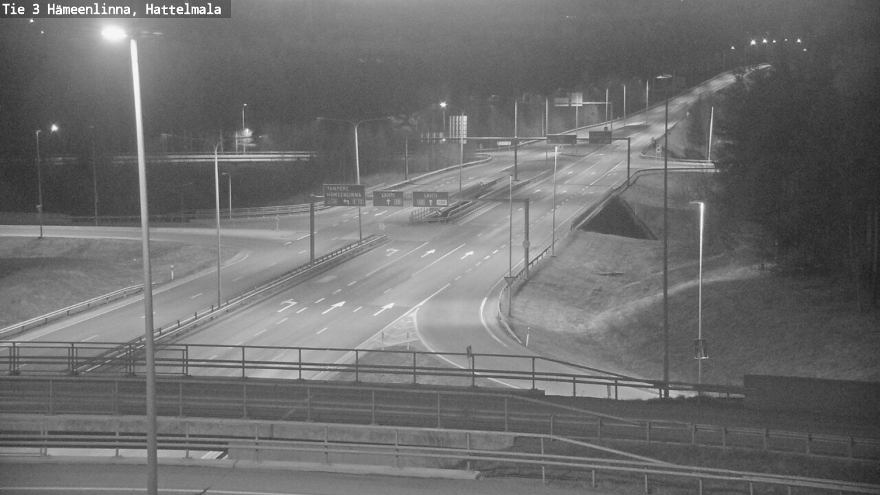 Weather Camera Image Road 3 Hämeenlinna, Hattelmala, Hämeenlinna, Kanta-Häme