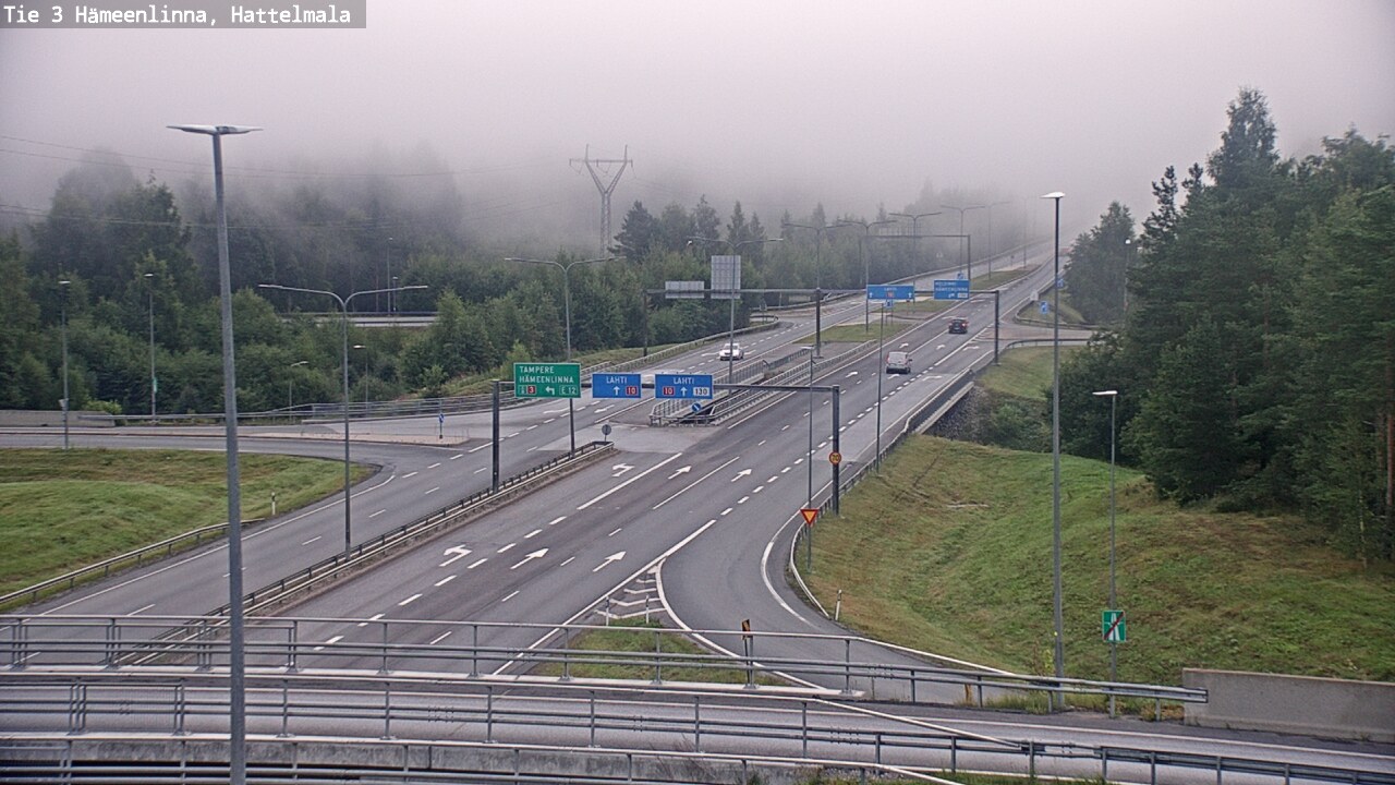 Weather Camera Image Road 3 Hämeenlinna, Hattelmala, Hämeenlinna, Kanta-Häme