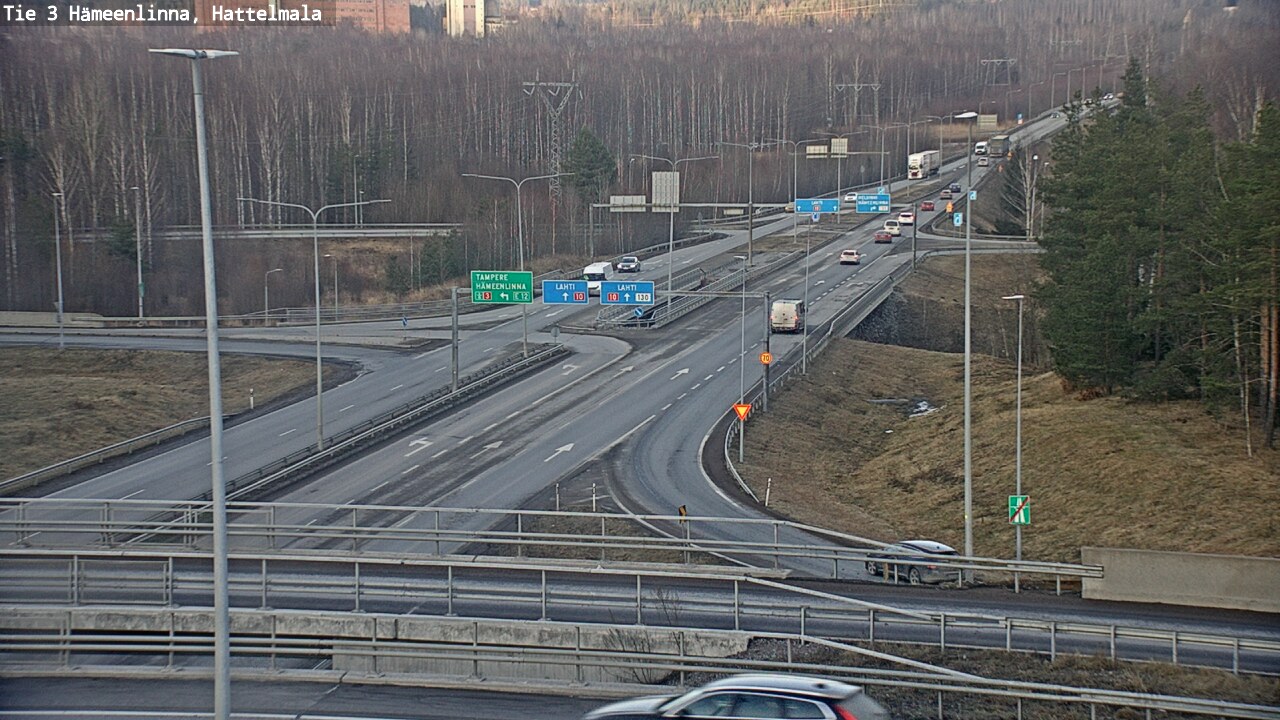 Weather Camera Image Road 3 Hämeenlinna, Hattelmala, Hämeenlinna, Kanta-Häme