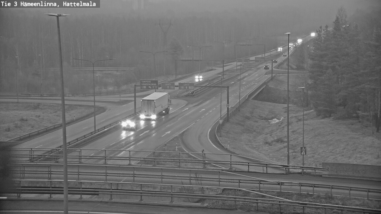 Weather Camera Image Road 3 Hämeenlinna, Hattelmala, Hämeenlinna, Kanta-Häme