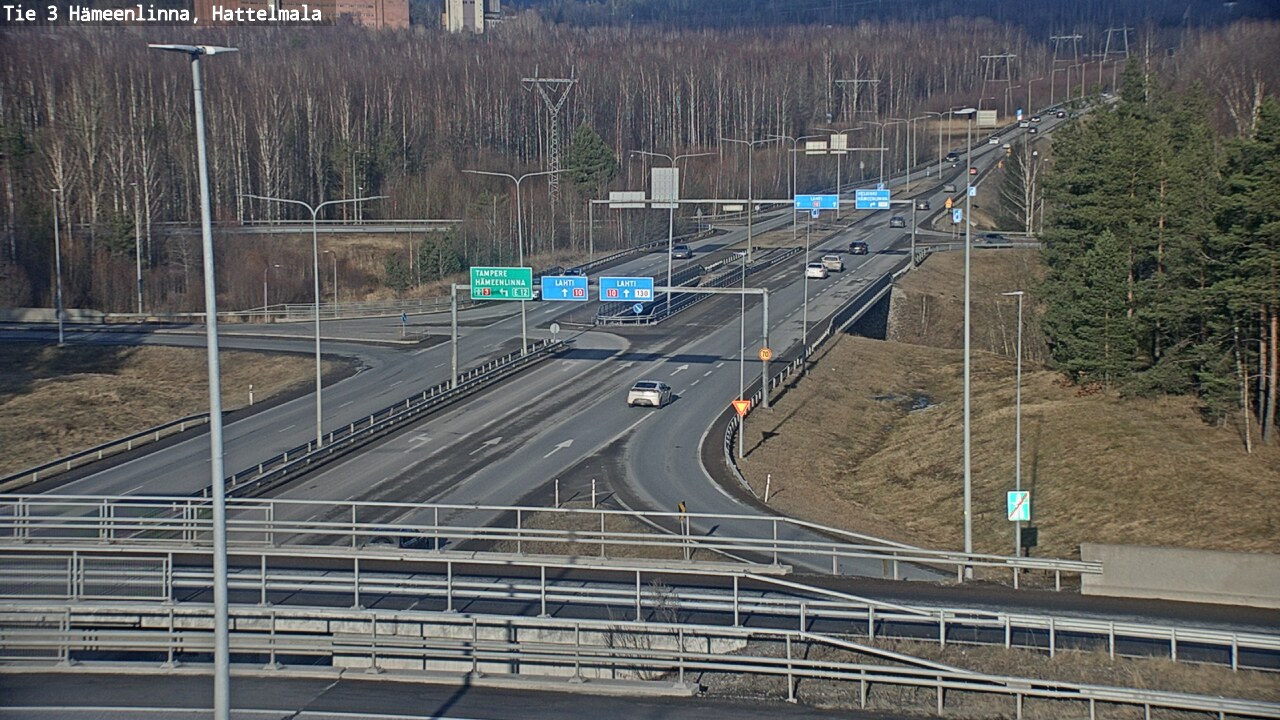 Weather Camera Image Road 3 Hämeenlinna, Hattelmala, Hämeenlinna, Kanta-Häme
