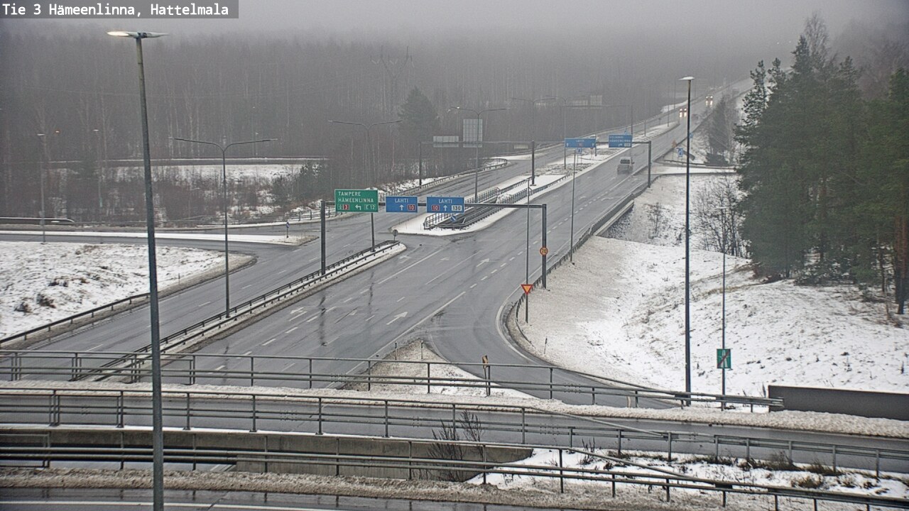 Weather Camera Image Road 3 Hämeenlinna, Hattelmala, Hämeenlinna, Kanta-Häme