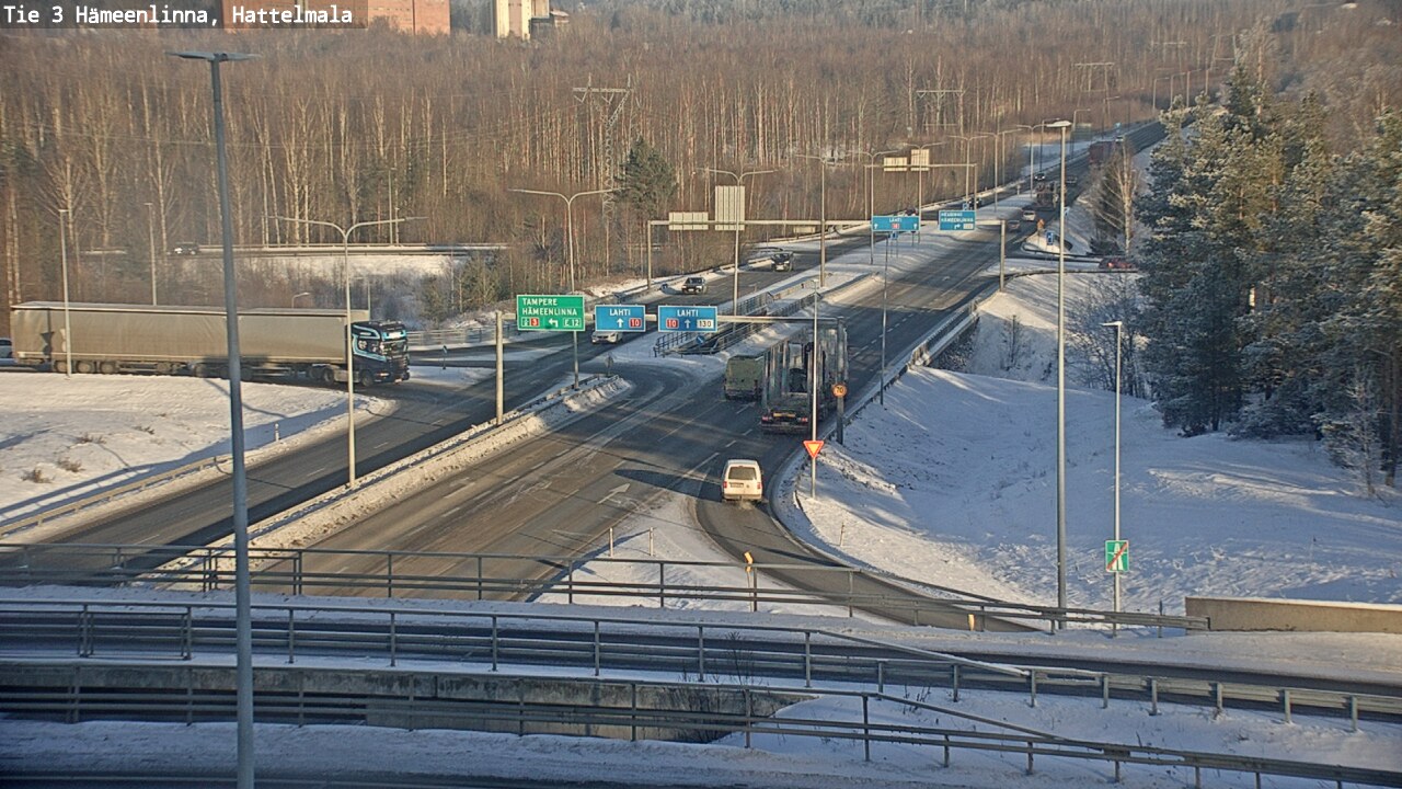 Weather Camera Image Road 3 Hämeenlinna, Hattelmala, Hämeenlinna, Kanta-Häme