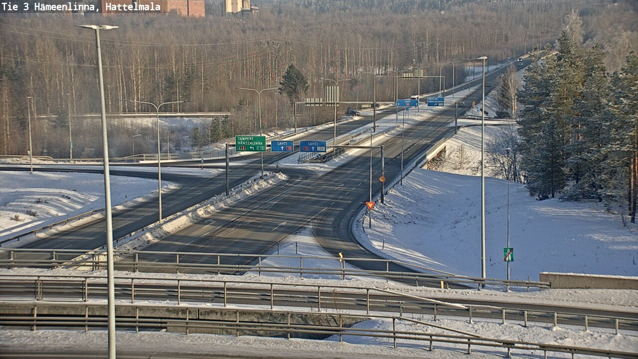 Weather Camera Image Road 3 Hämeenlinna, Hattelmala, Hämeenlinna, Kanta-Häme