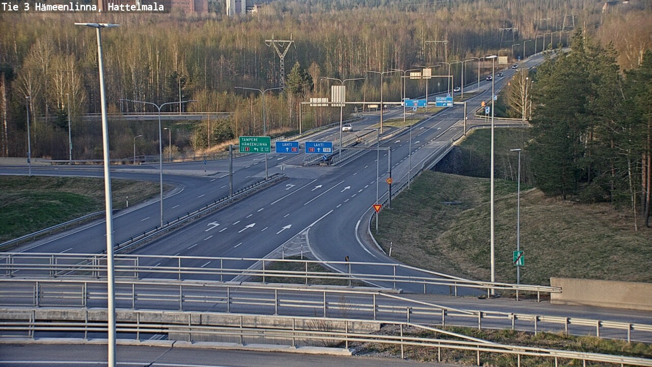 Weather Camera Image Road 3 Hämeenlinna, Hattelmala, Hämeenlinna, Kanta-Häme